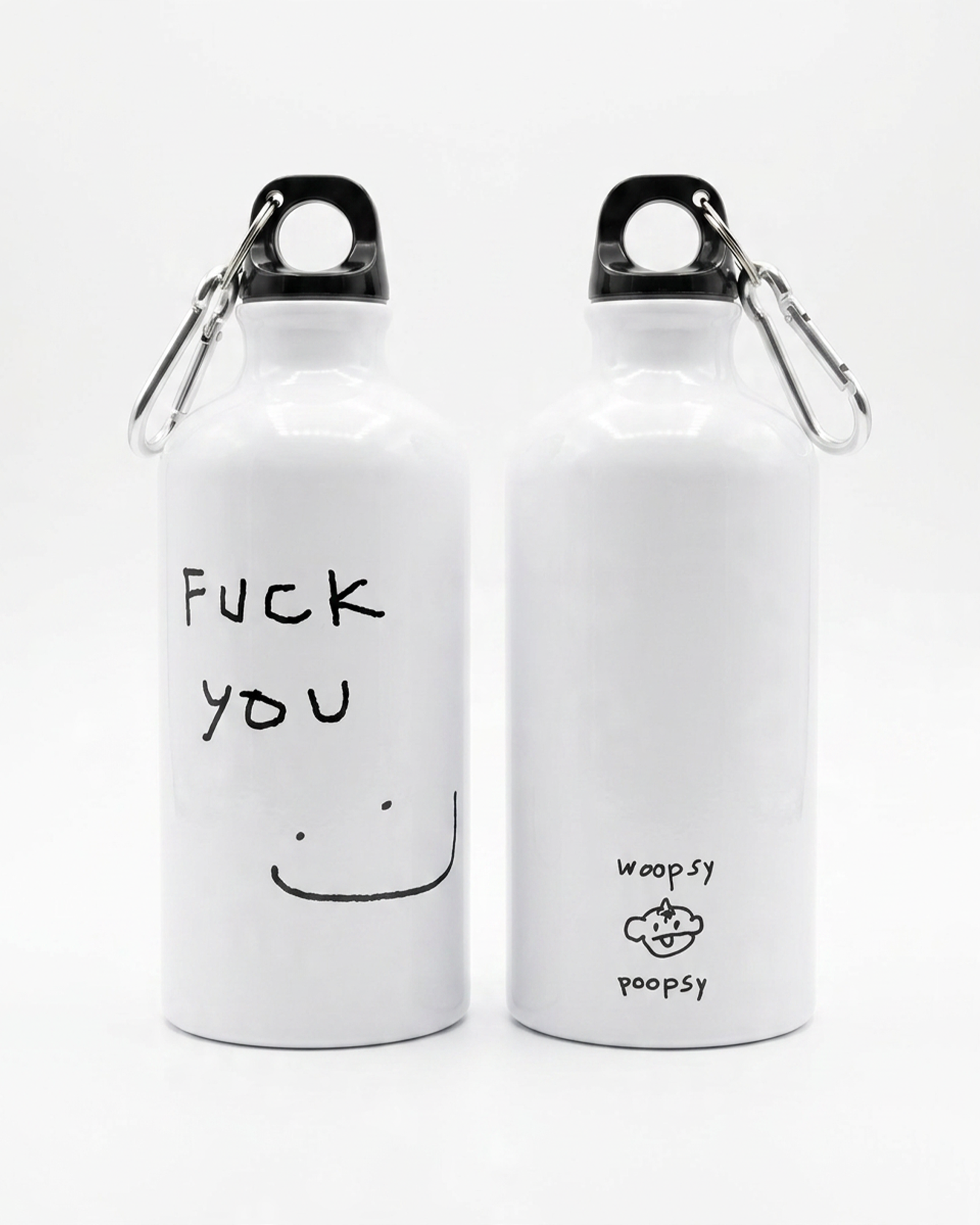 Пляшка "Fuck you" білого кольору