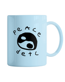 Чашка блакитна "Peace detc"