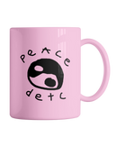 Чашка рожева "Peace detc"