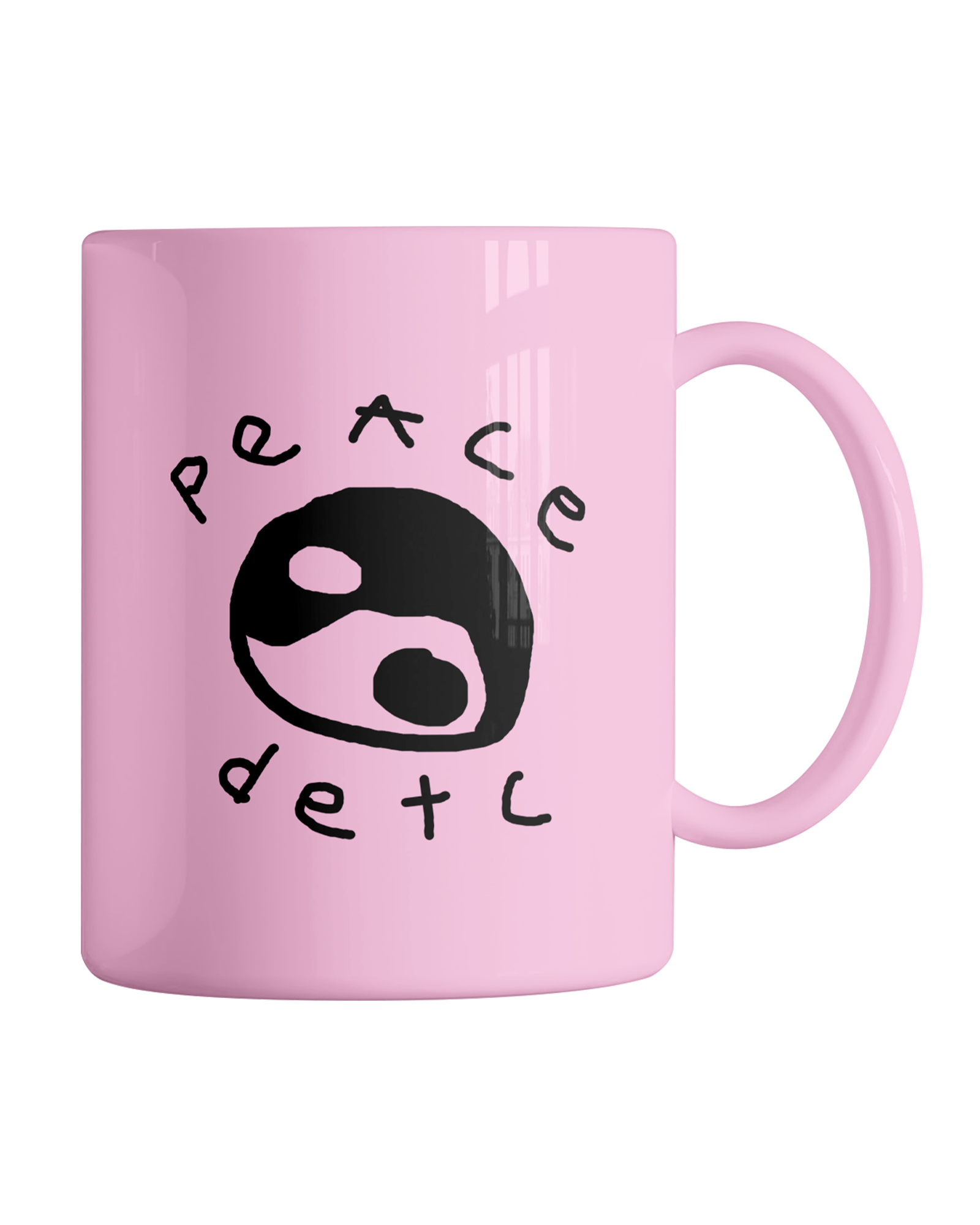 Чашка рожева "Peace detc"